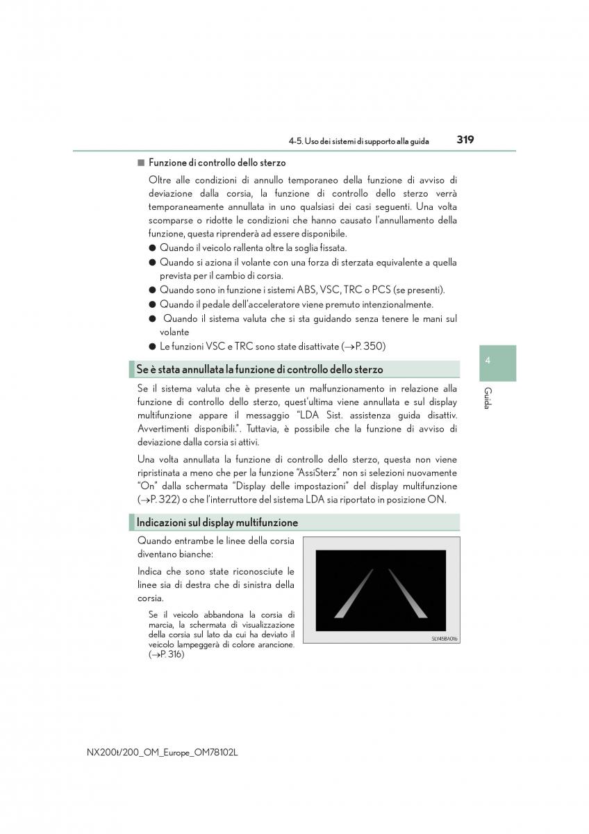 Lexus NX manuale del proprietario / page 319