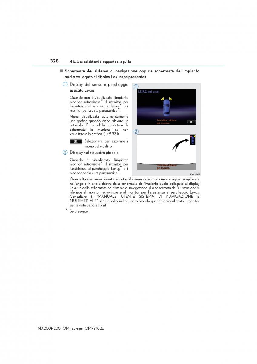 Lexus NX manuale del proprietario / page 328