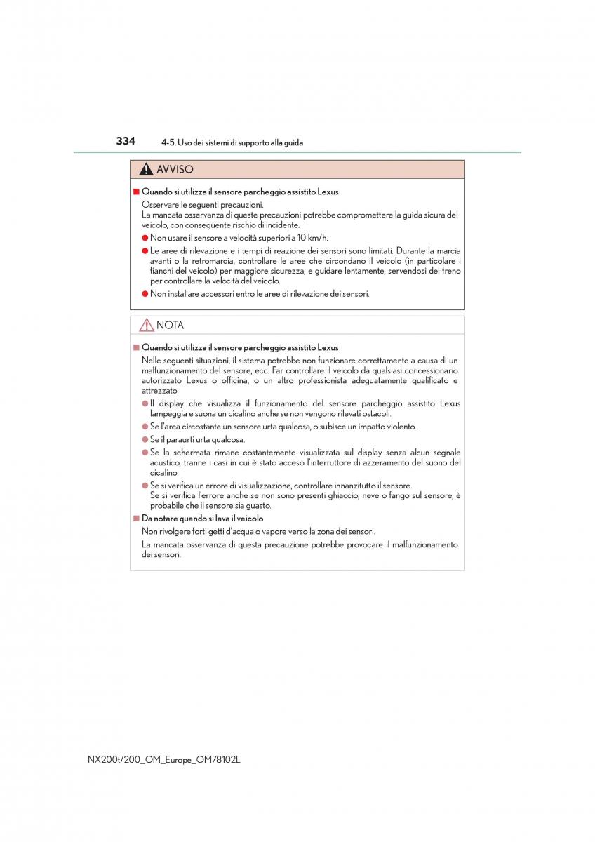 Lexus NX manuale del proprietario / page 334