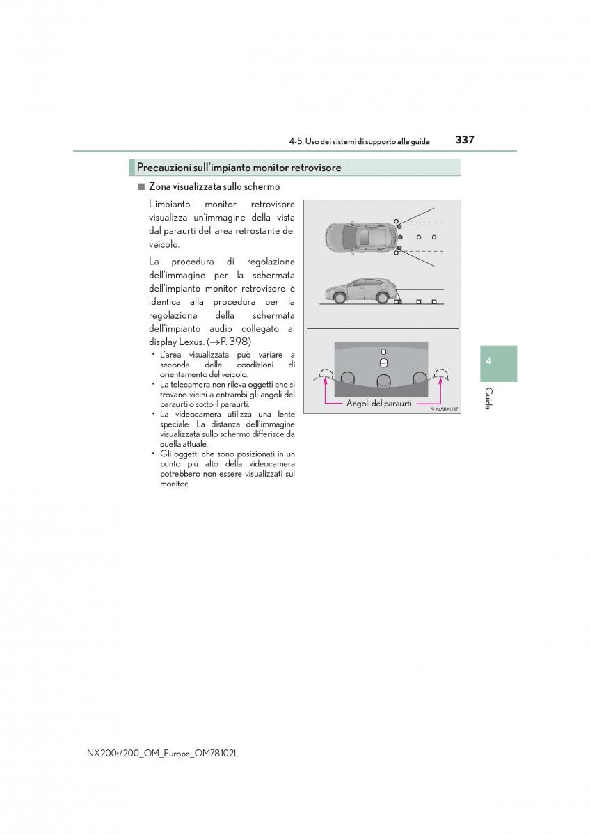 Lexus NX manuale del proprietario / page 337