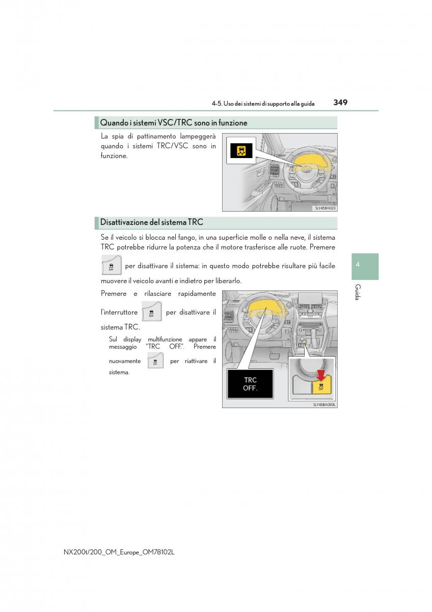 Lexus NX manuale del proprietario / page 349