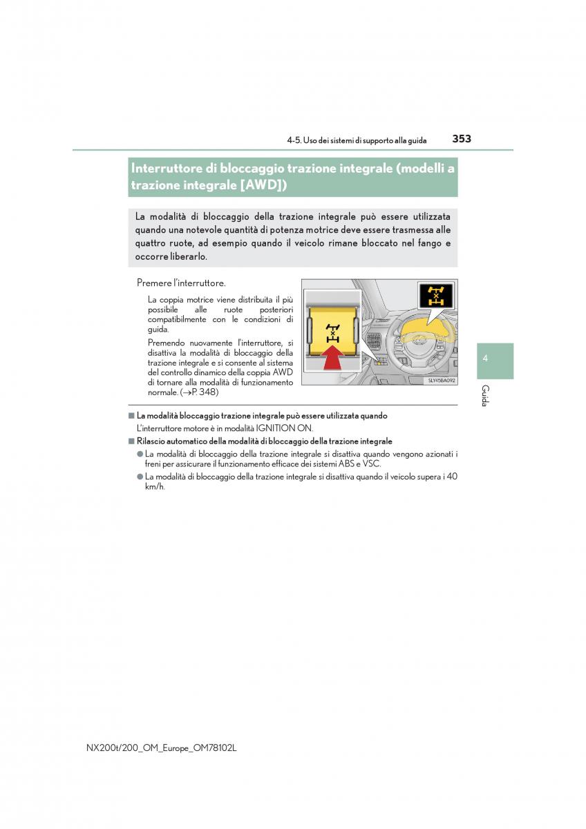 Lexus NX manuale del proprietario / page 353