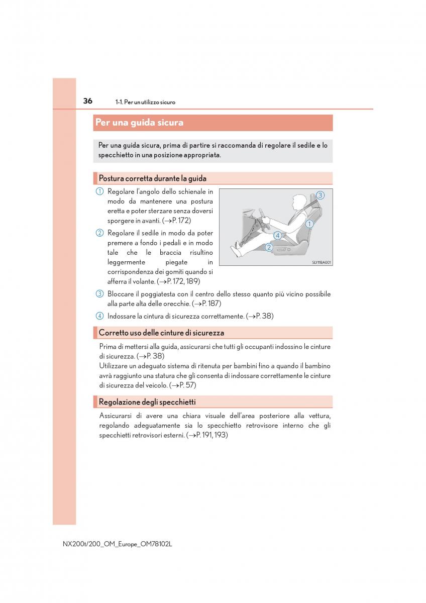 Lexus NX manuale del proprietario / page 36