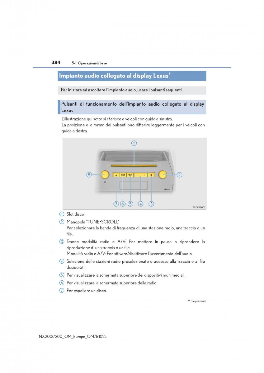 Lexus NX manuale del proprietario / page 384