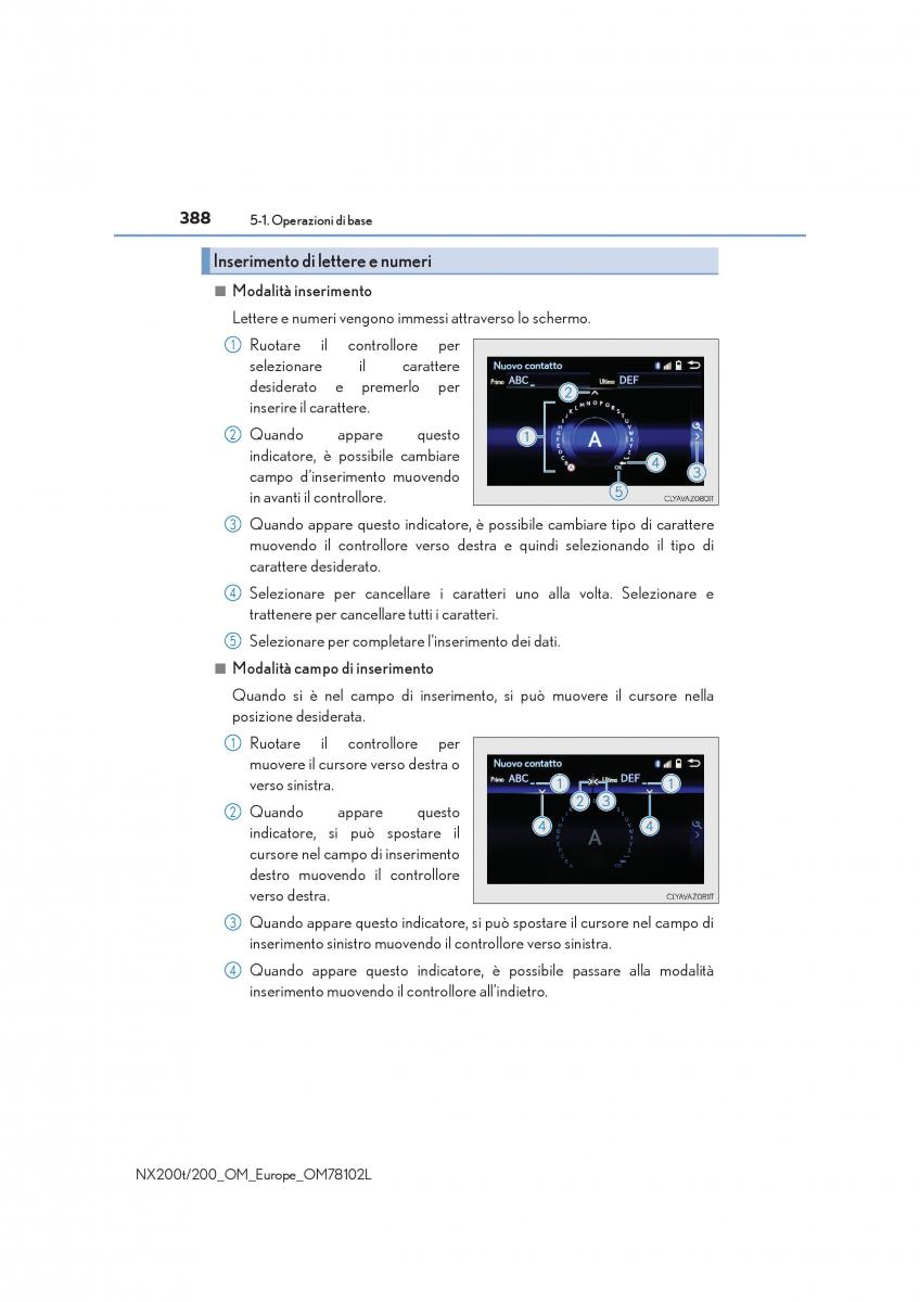 Lexus NX manuale del proprietario / page 388