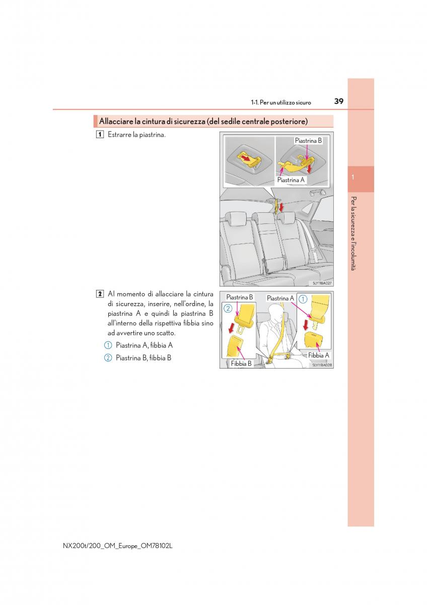 Lexus NX manuale del proprietario / page 39