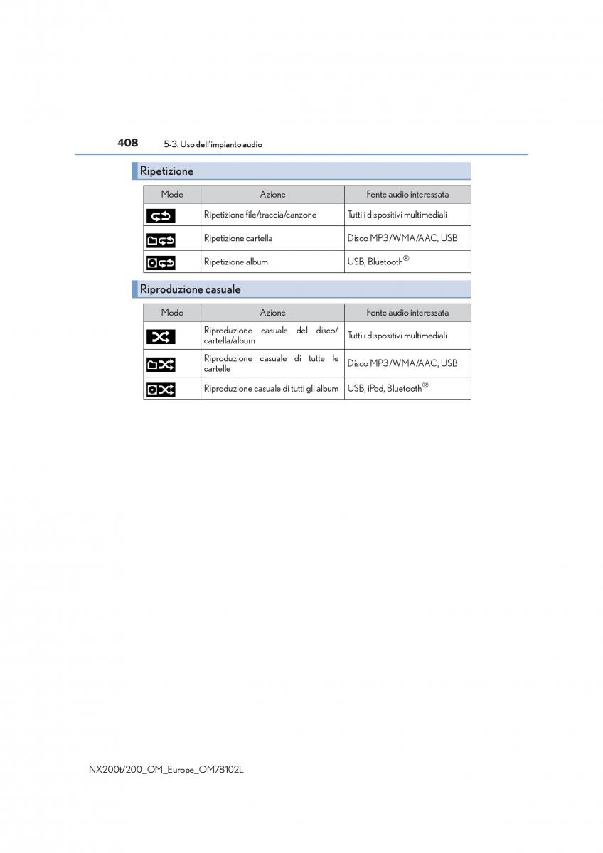 Lexus NX manuale del proprietario / page 408