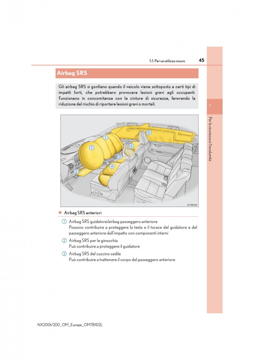 Lexus NX manuale del proprietario / page 45