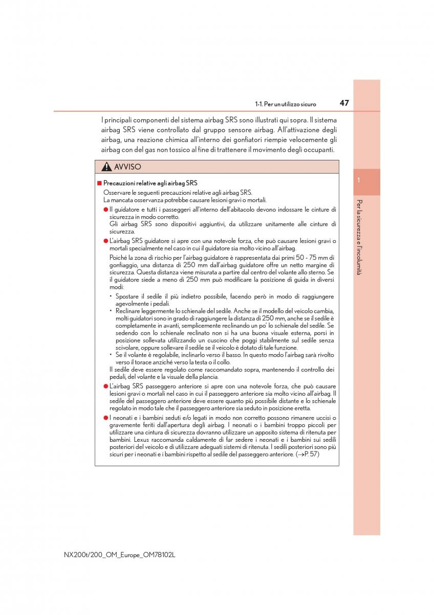 Lexus NX manuale del proprietario / page 47