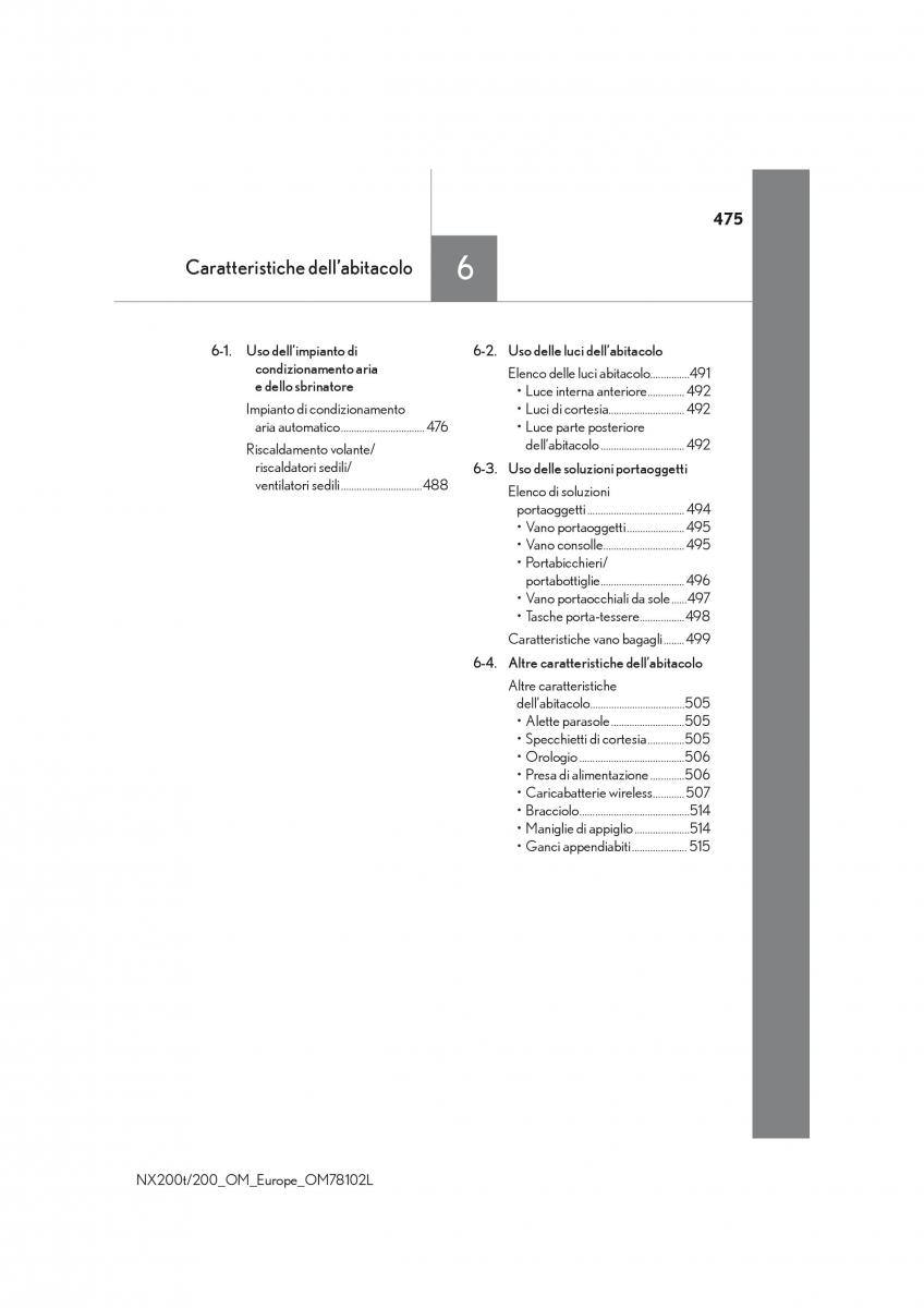 Lexus NX manuale del proprietario / page 475