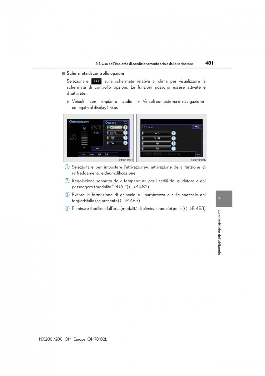 Lexus NX manuale del proprietario / page 481