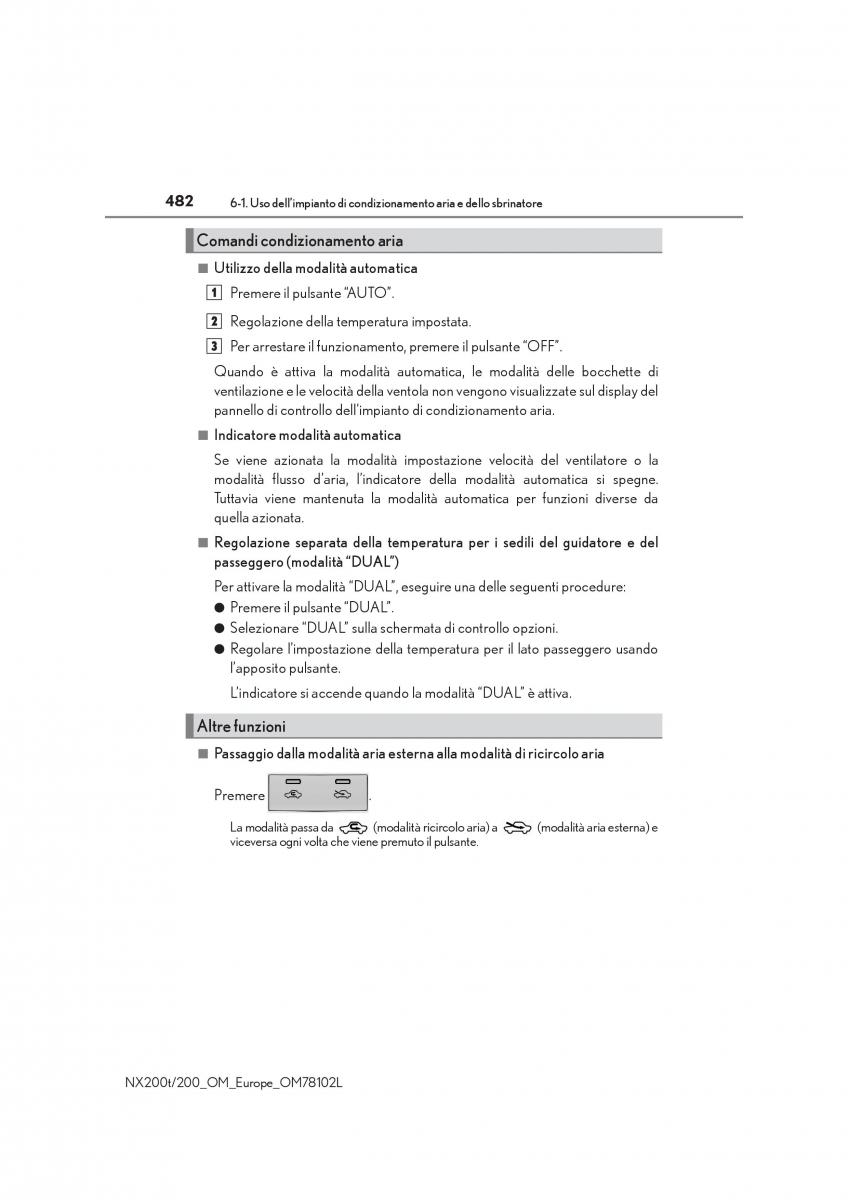 Lexus NX manuale del proprietario / page 482