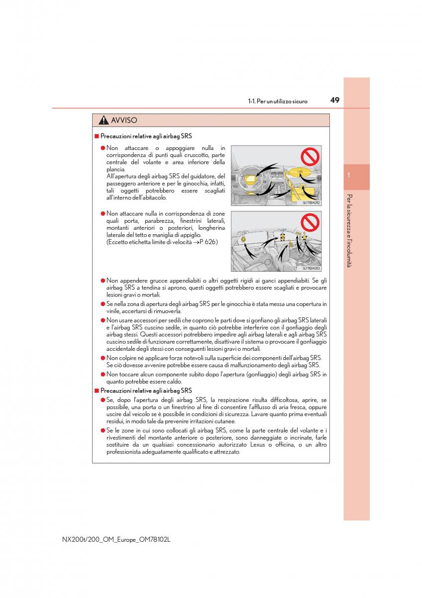 Lexus NX manuale del proprietario / page 49