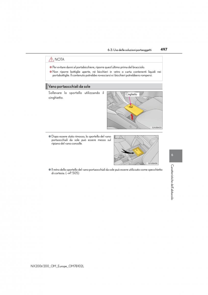 Lexus NX manuale del proprietario / page 497