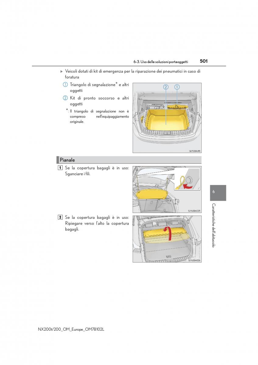 Lexus NX manuale del proprietario / page 501