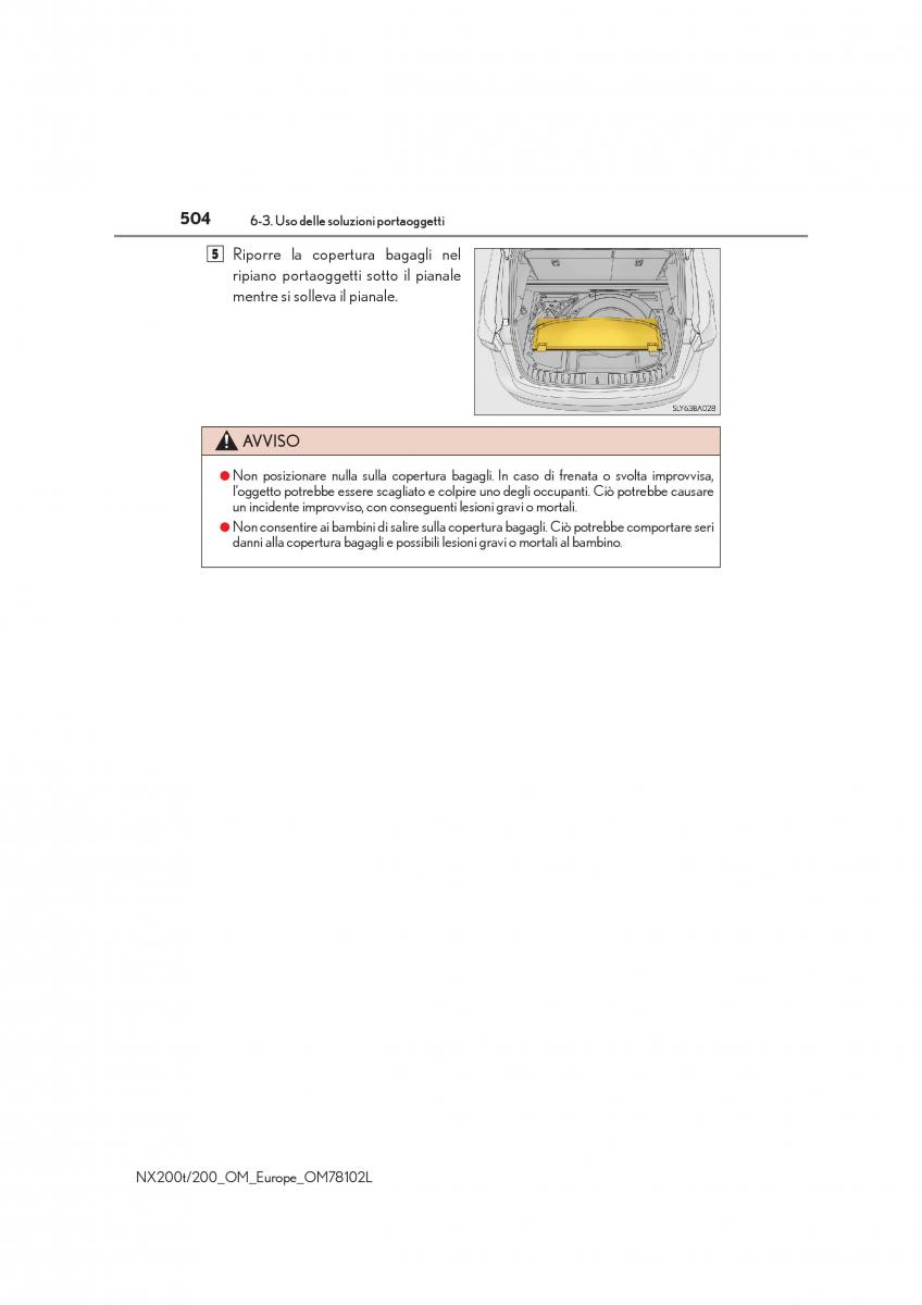 Lexus NX manuale del proprietario / page 504