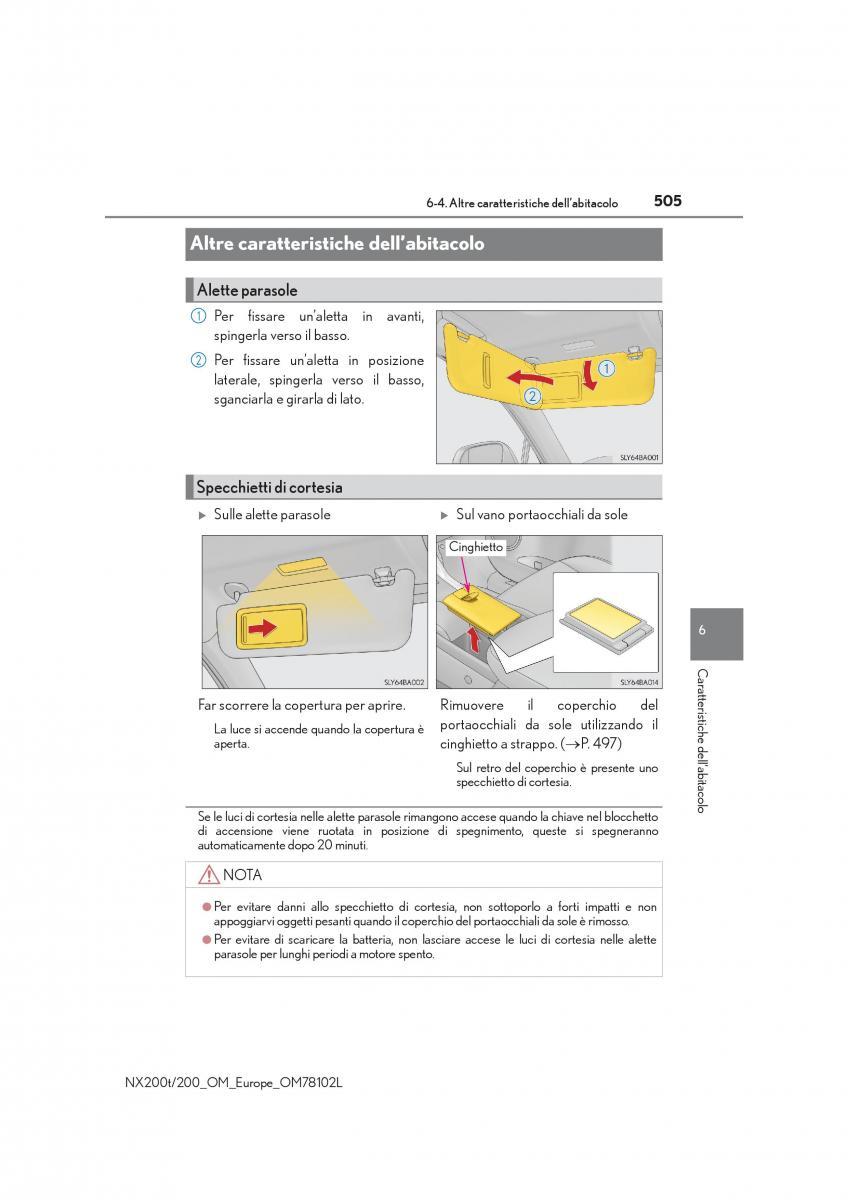 Lexus NX manuale del proprietario / page 505