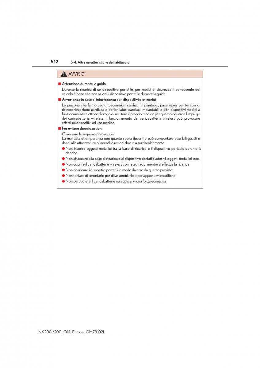 Lexus NX manuale del proprietario / page 512