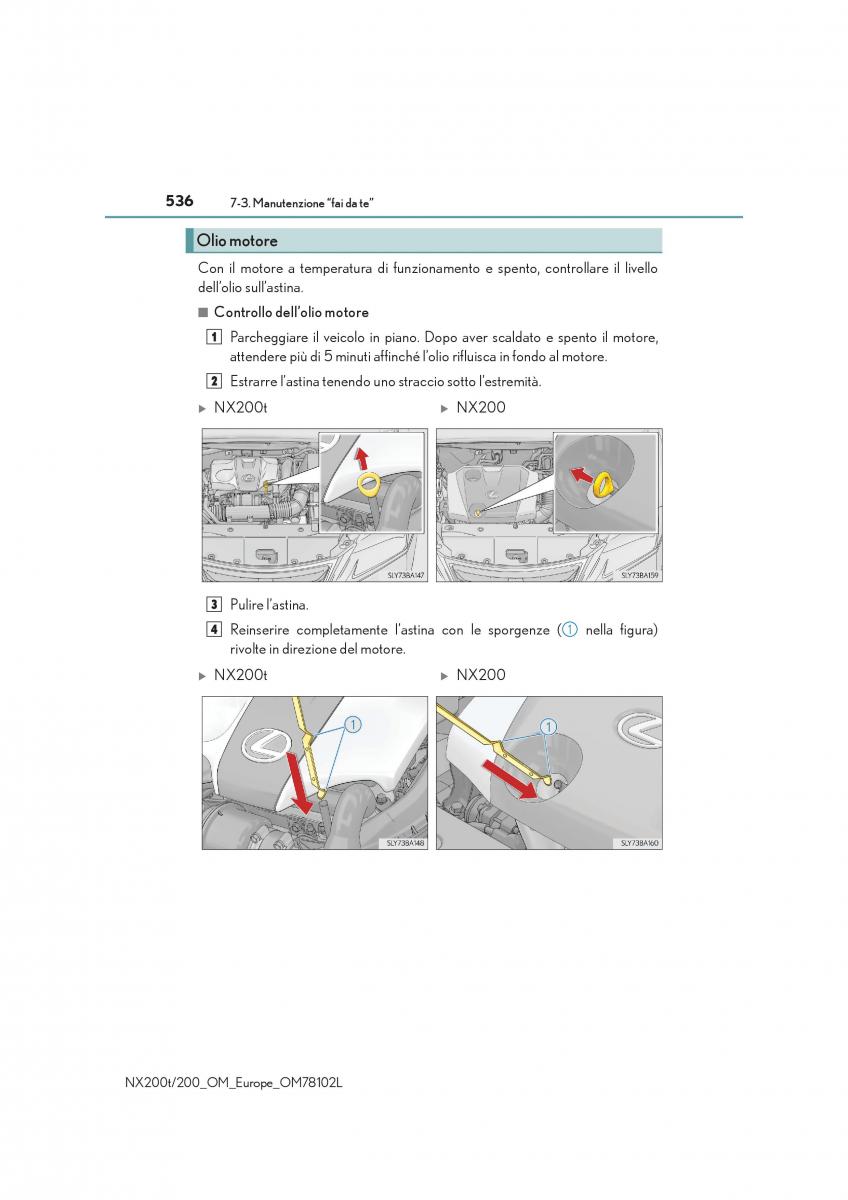 Lexus NX manuale del proprietario / page 536