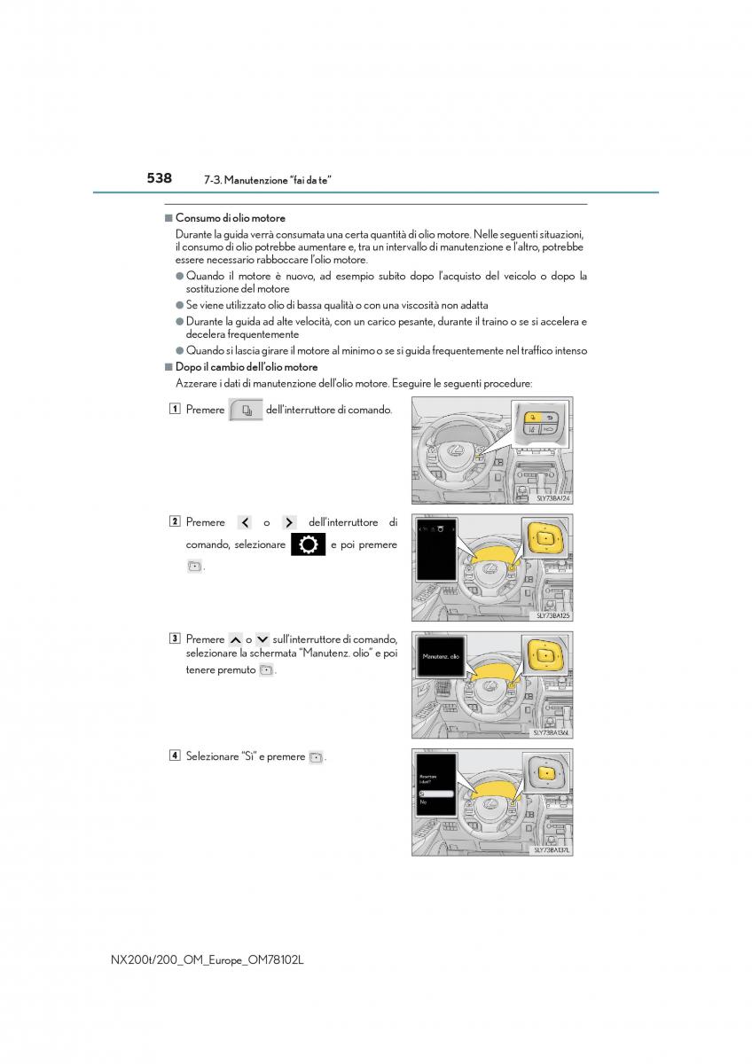 Lexus NX manuale del proprietario / page 538