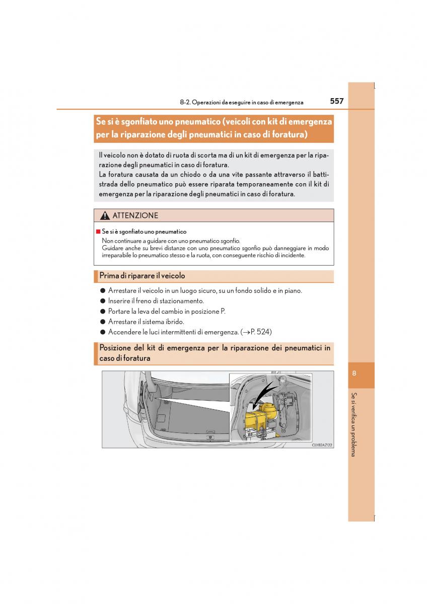 Lexus IS300h III 3 manuale del proprietario / page 557