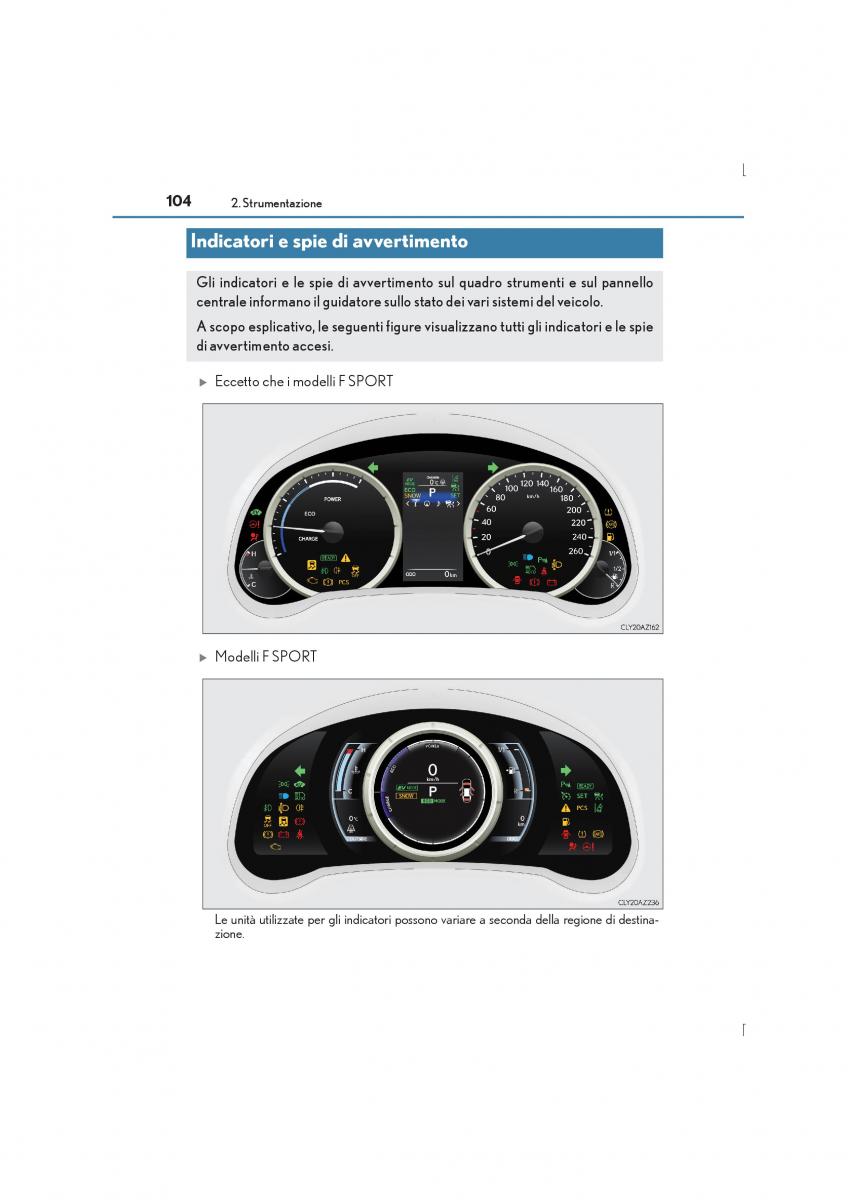 Lexus IS300h III 3 manuale del proprietario / page 104