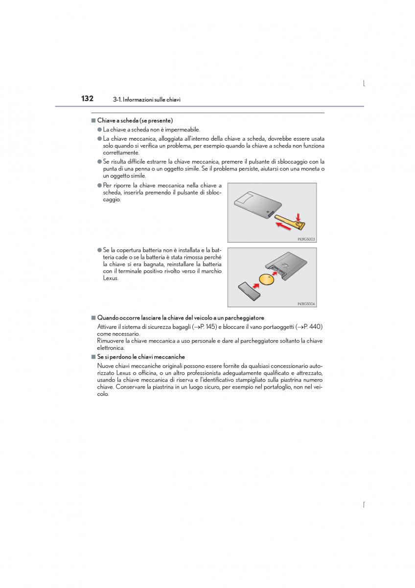 Lexus IS300h III 3 manuale del proprietario / page 132