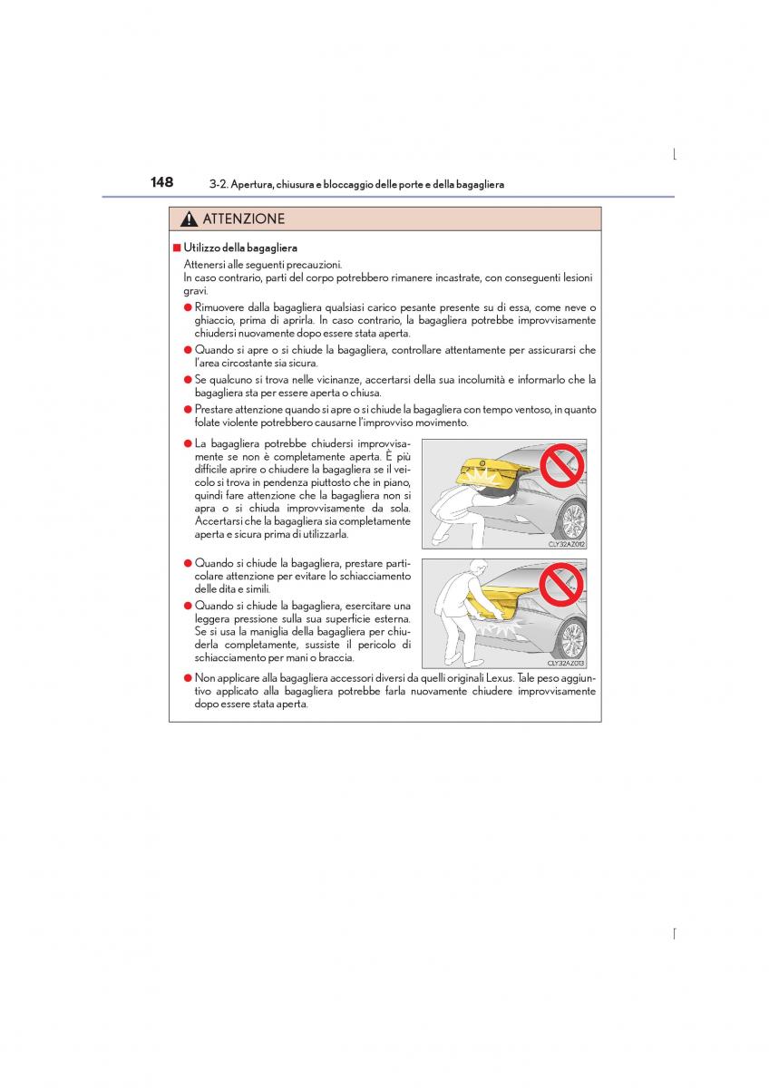 Lexus IS300h III 3 manuale del proprietario / page 148