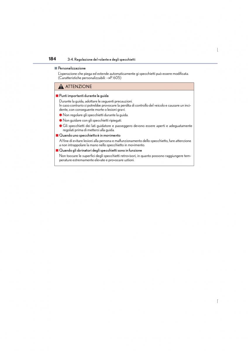 Lexus IS300h III 3 manuale del proprietario / page 184