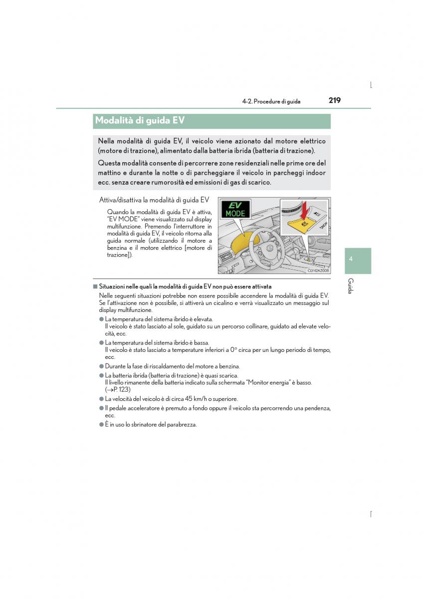 Lexus IS300h III 3 manuale del proprietario / page 219