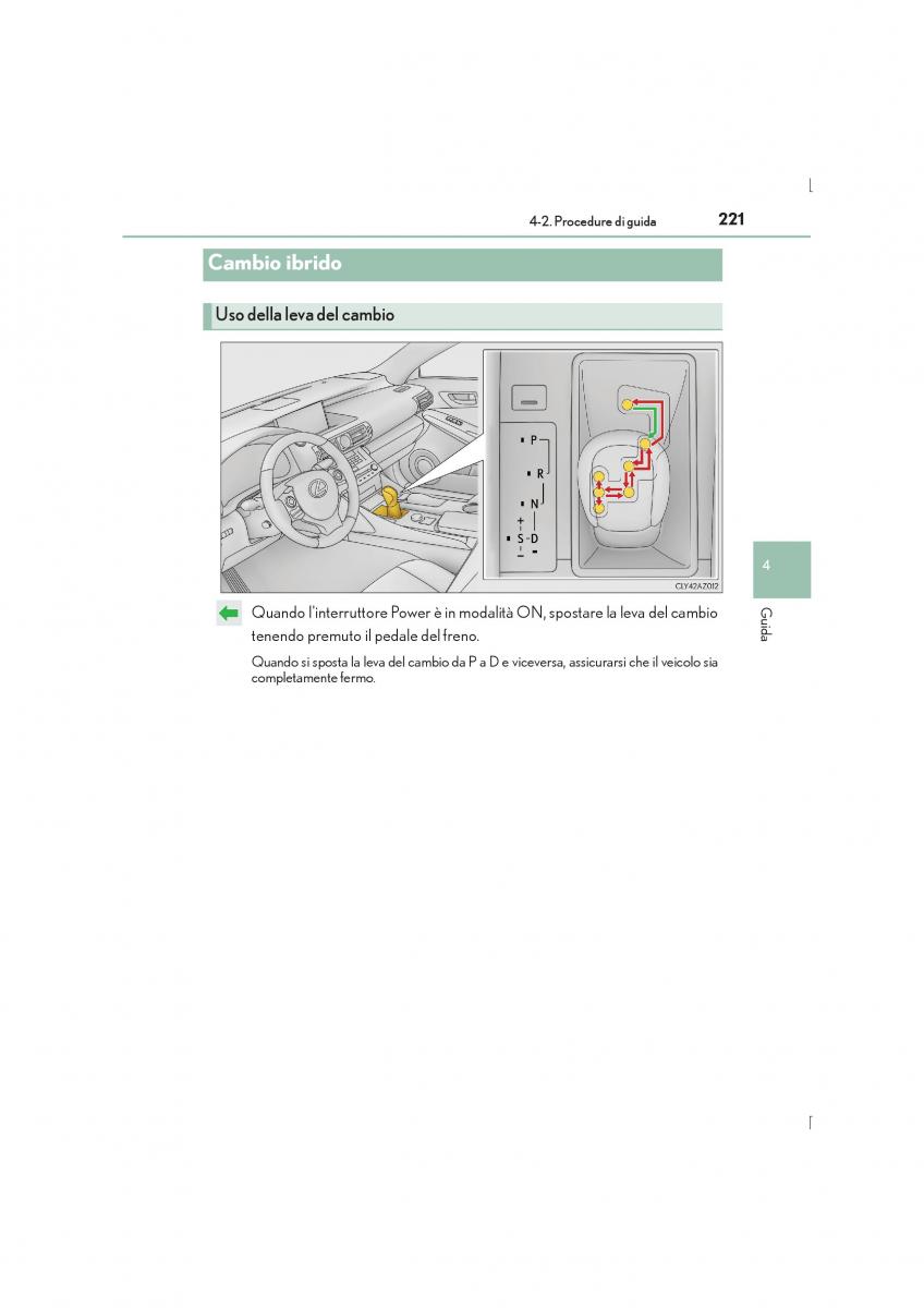 Lexus IS300h III 3 manuale del proprietario / page 221