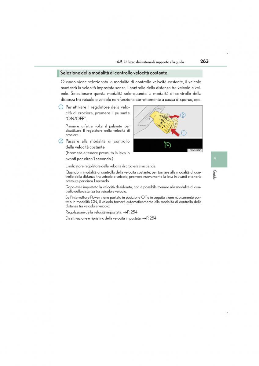 Lexus IS300h III 3 manuale del proprietario / page 263