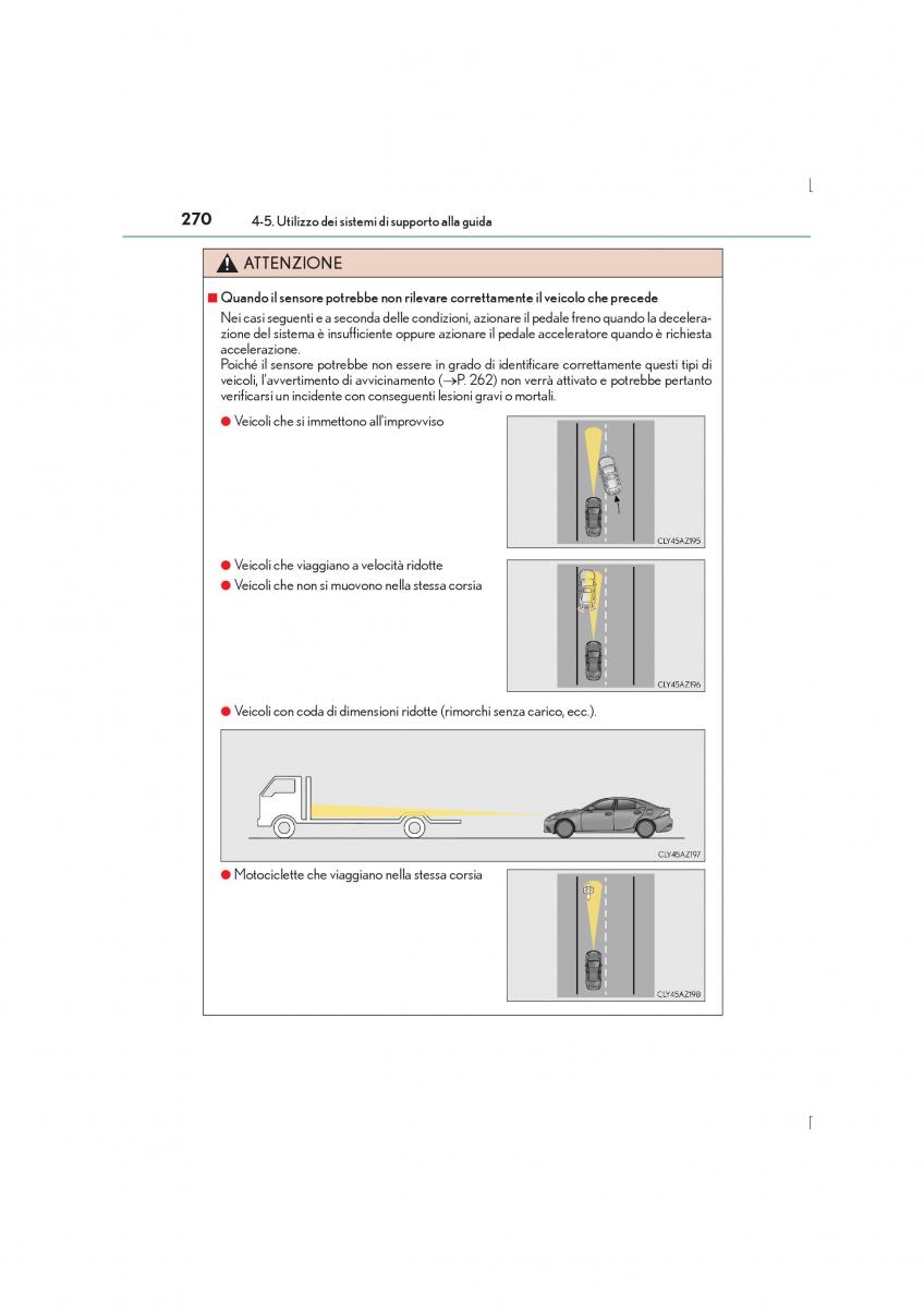 Lexus IS300h III 3 manuale del proprietario / page 270