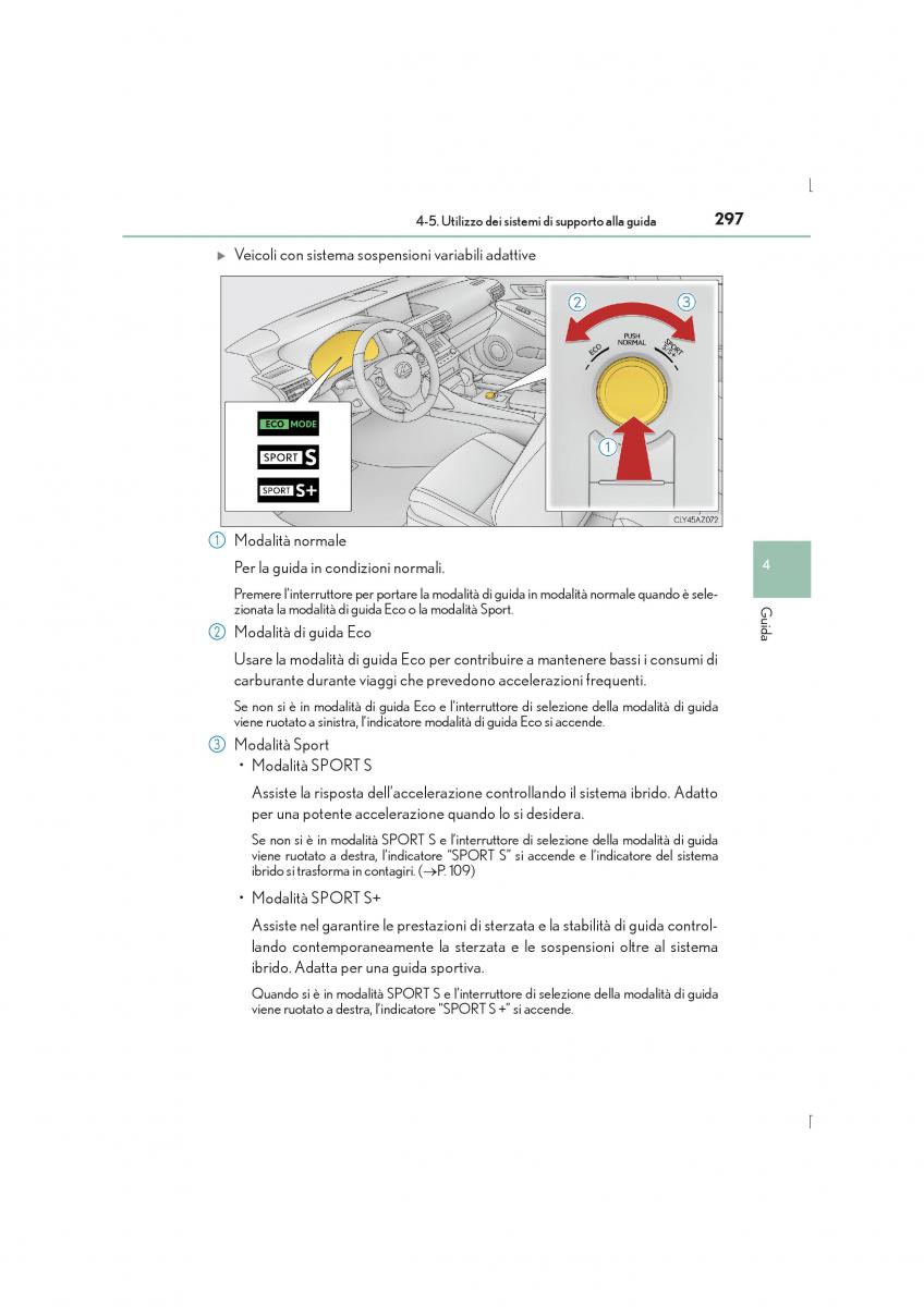 Lexus IS300h III 3 manuale del proprietario / page 297