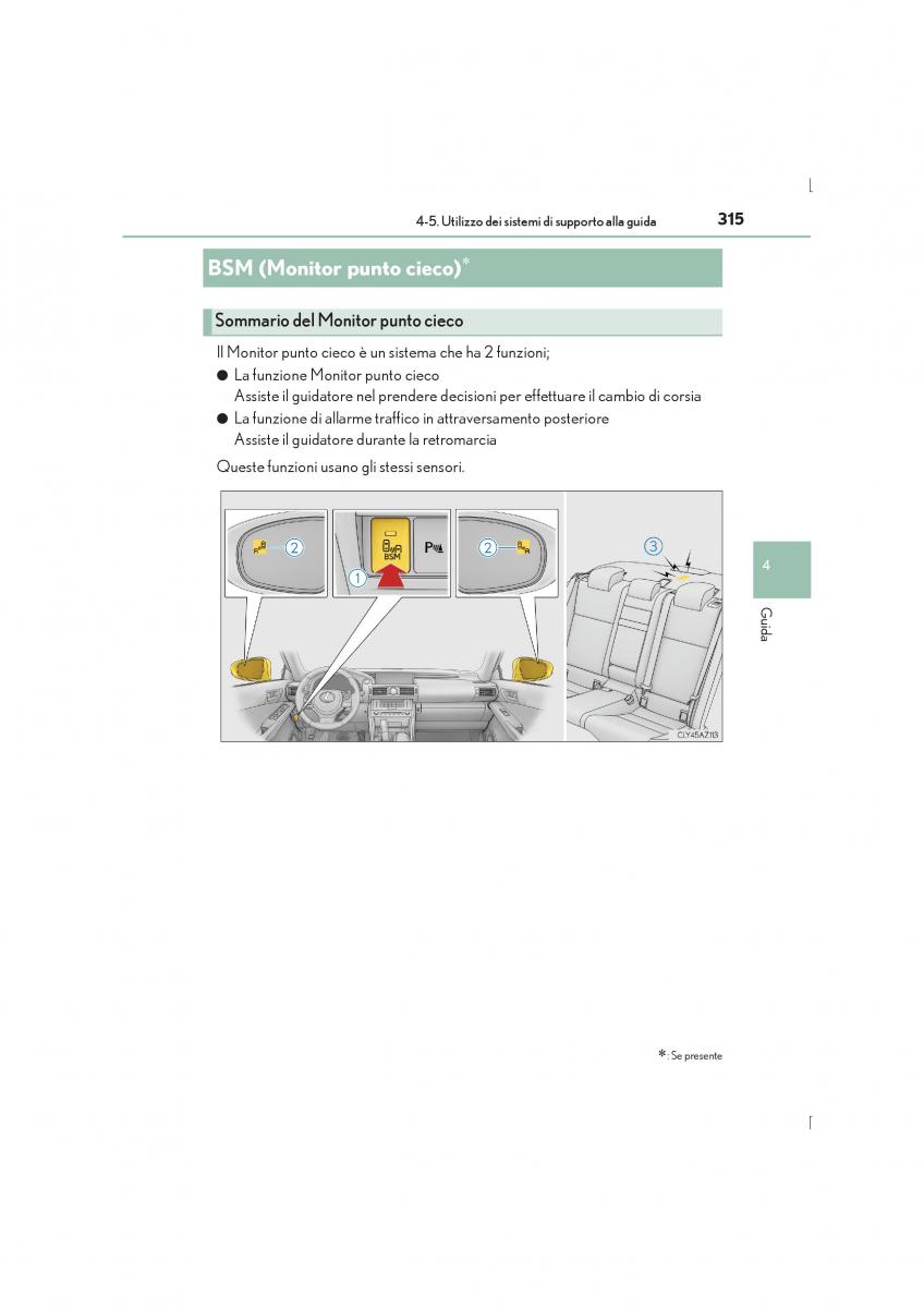 Lexus IS300h III 3 manuale del proprietario / page 315