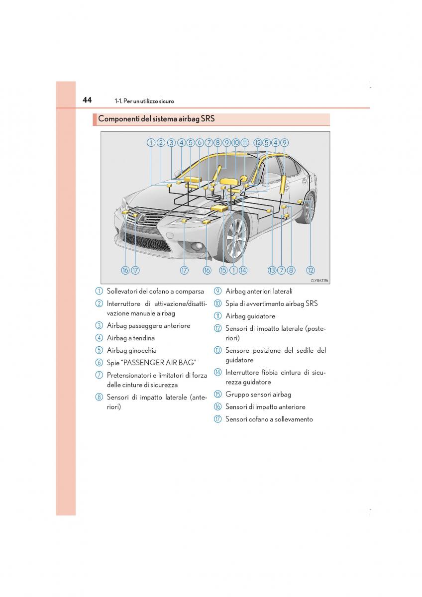 Lexus IS300h III 3 manuale del proprietario / page 44