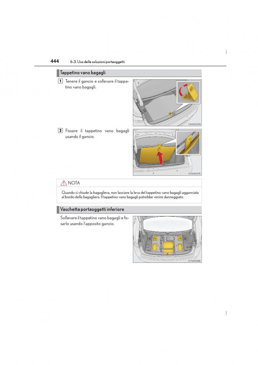 Lexus IS300h III 3 manuale del proprietario / page 444