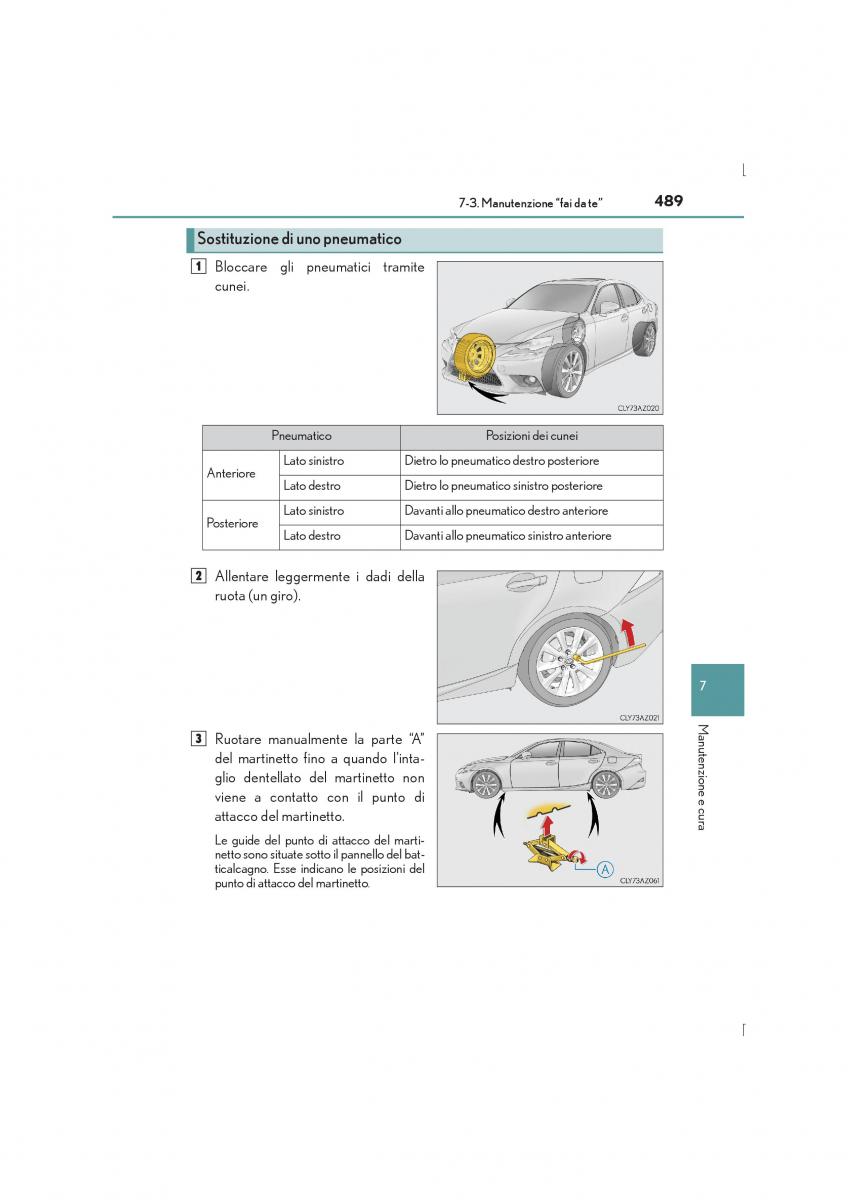 Lexus IS300h III 3 manuale del proprietario / page 489