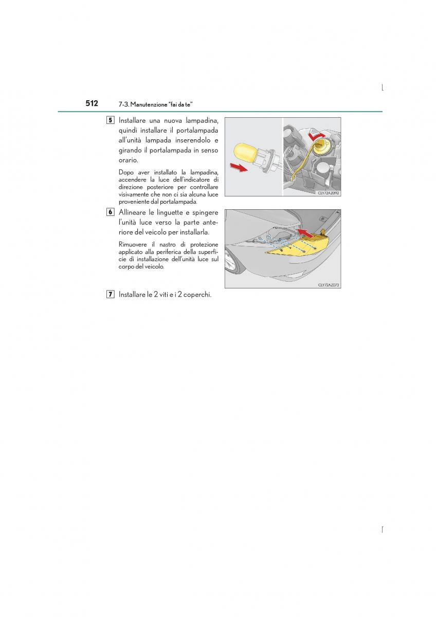 Lexus IS300h III 3 manuale del proprietario / page 512