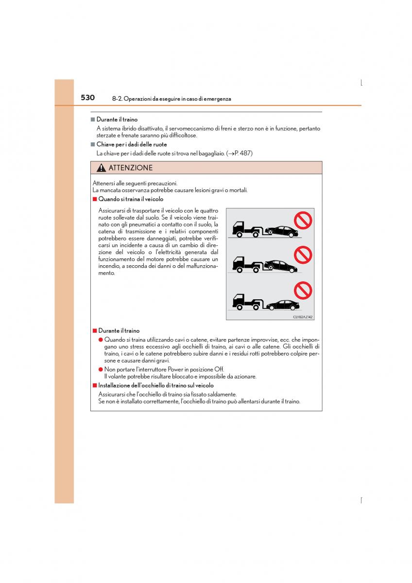 Lexus IS300h III 3 manuale del proprietario / page 530