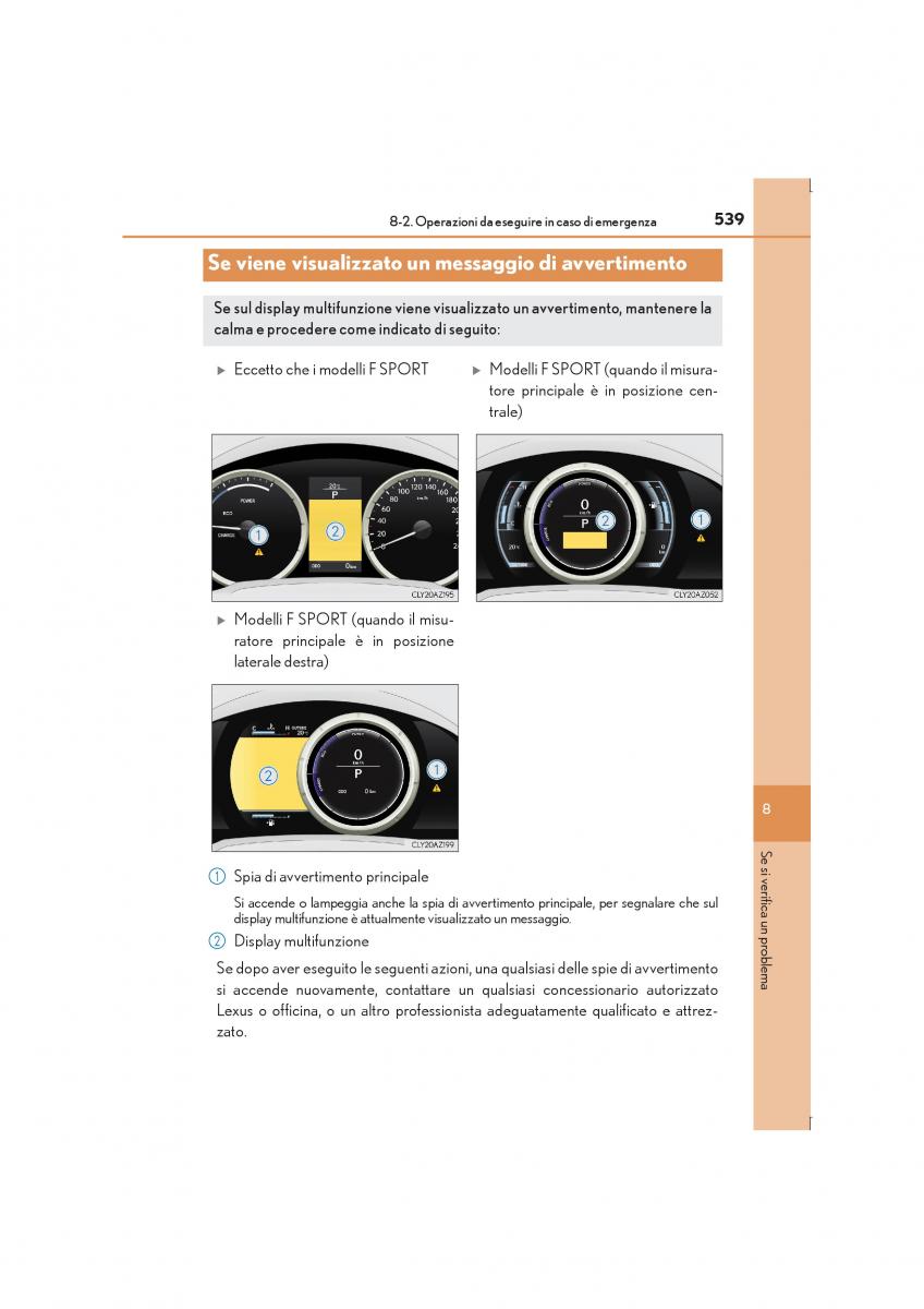 Lexus IS300h III 3 manuale del proprietario / page 539