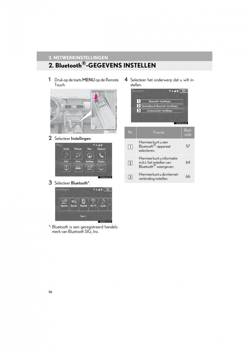 Lexus IS300h III 3 handleiding / page 56