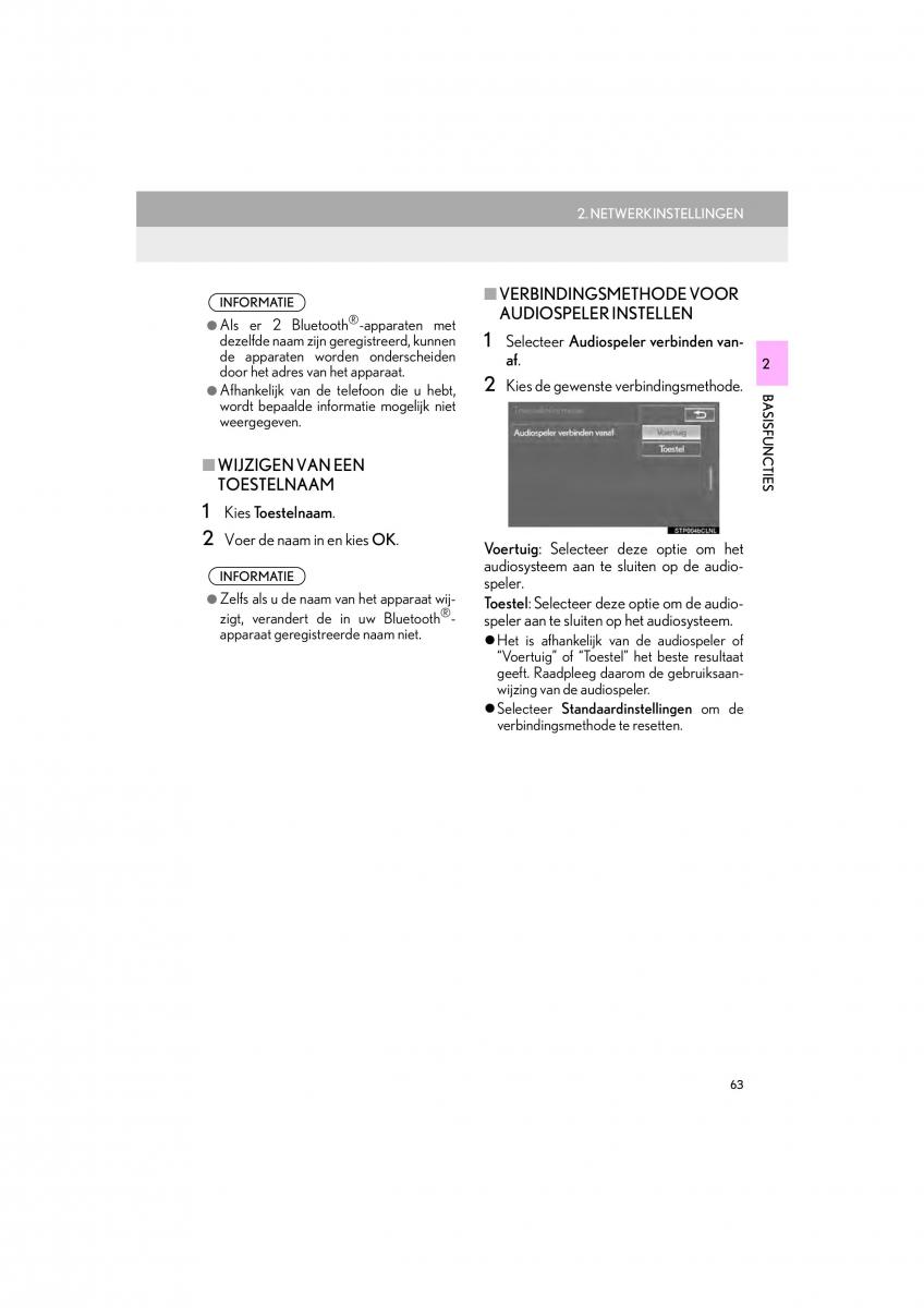 Lexus IS300h III 3 handleiding / page 63