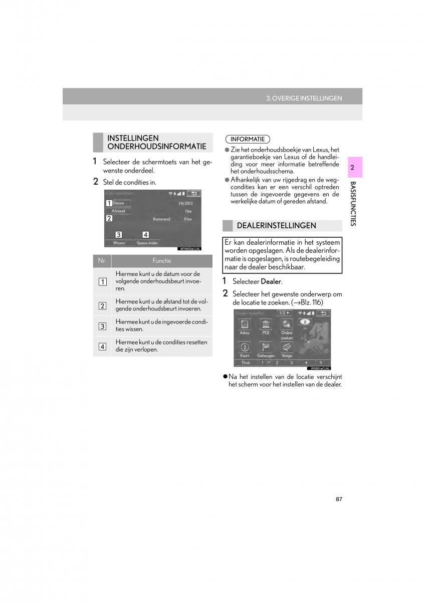 Lexus IS300h III 3 handleiding / page 87