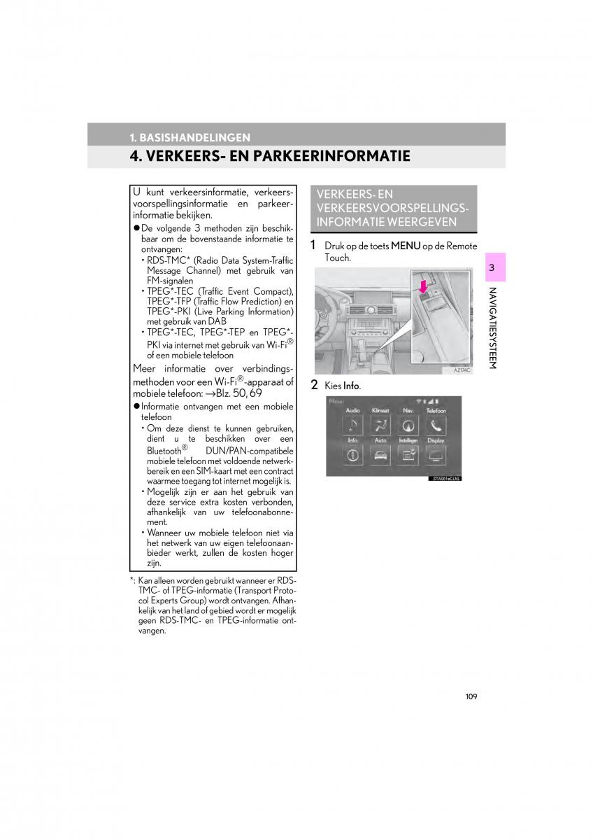 Lexus IS300h III 3 handleiding / page 109