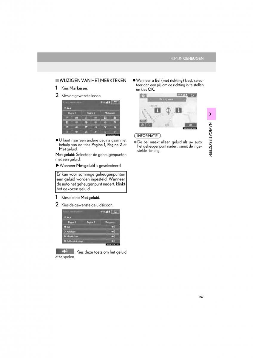 Lexus IS300h III 3 handleiding / page 157