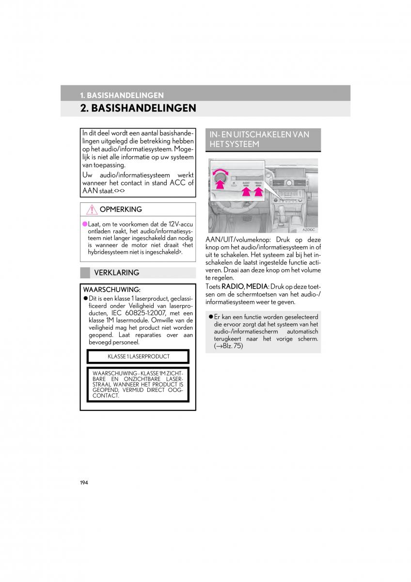 Lexus IS300h III 3 handleiding / page 194