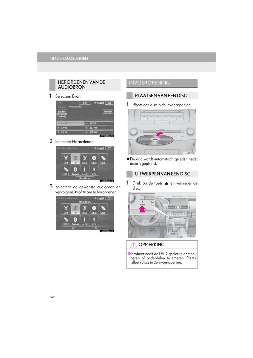 Lexus IS300h III 3 handleiding / page 196