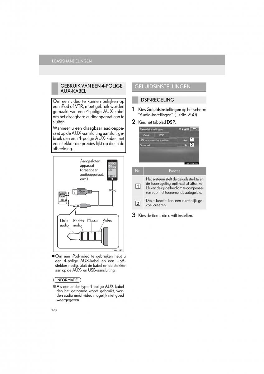 Lexus IS300h III 3 handleiding / page 198