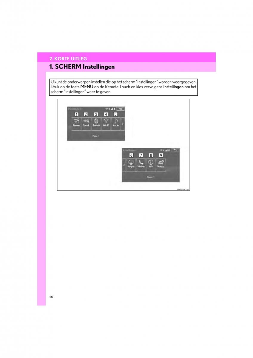 Lexus IS300h III 3 handleiding / page 20